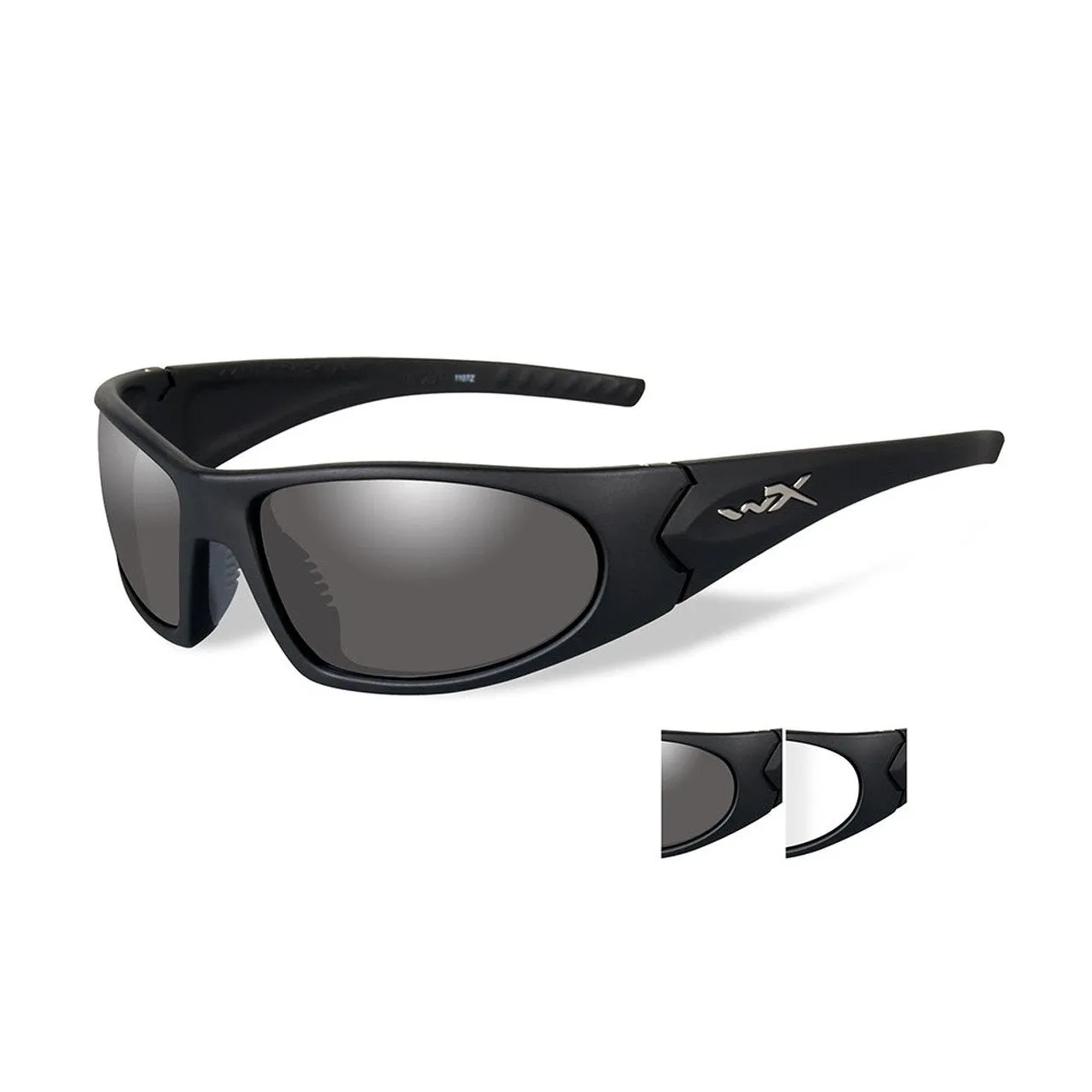 Wiley X Romer 3 Sunglasses Two Lens Matte Black Frame