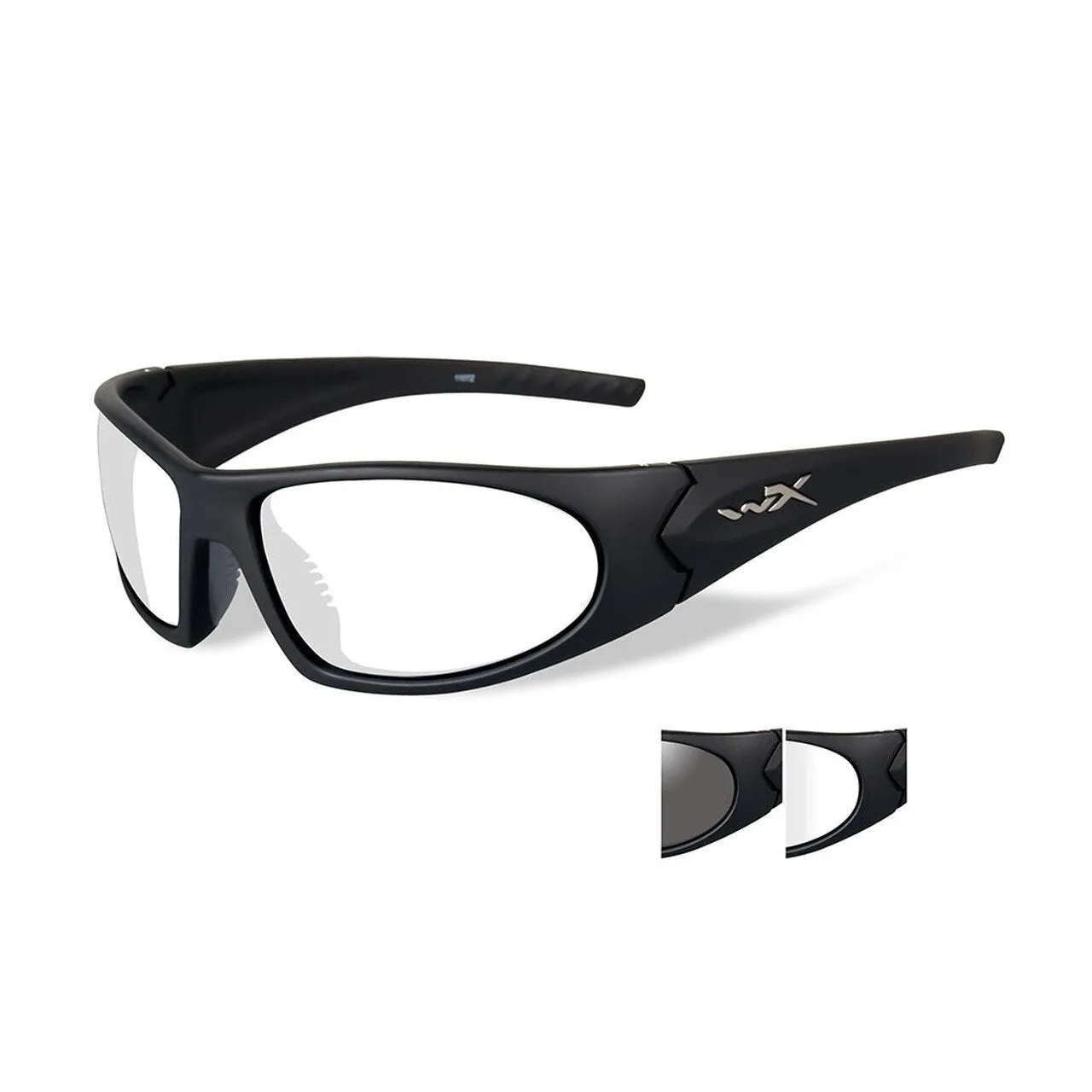 Wiley X Romer 3 Sunglasses Two Lens Matte Black Frame