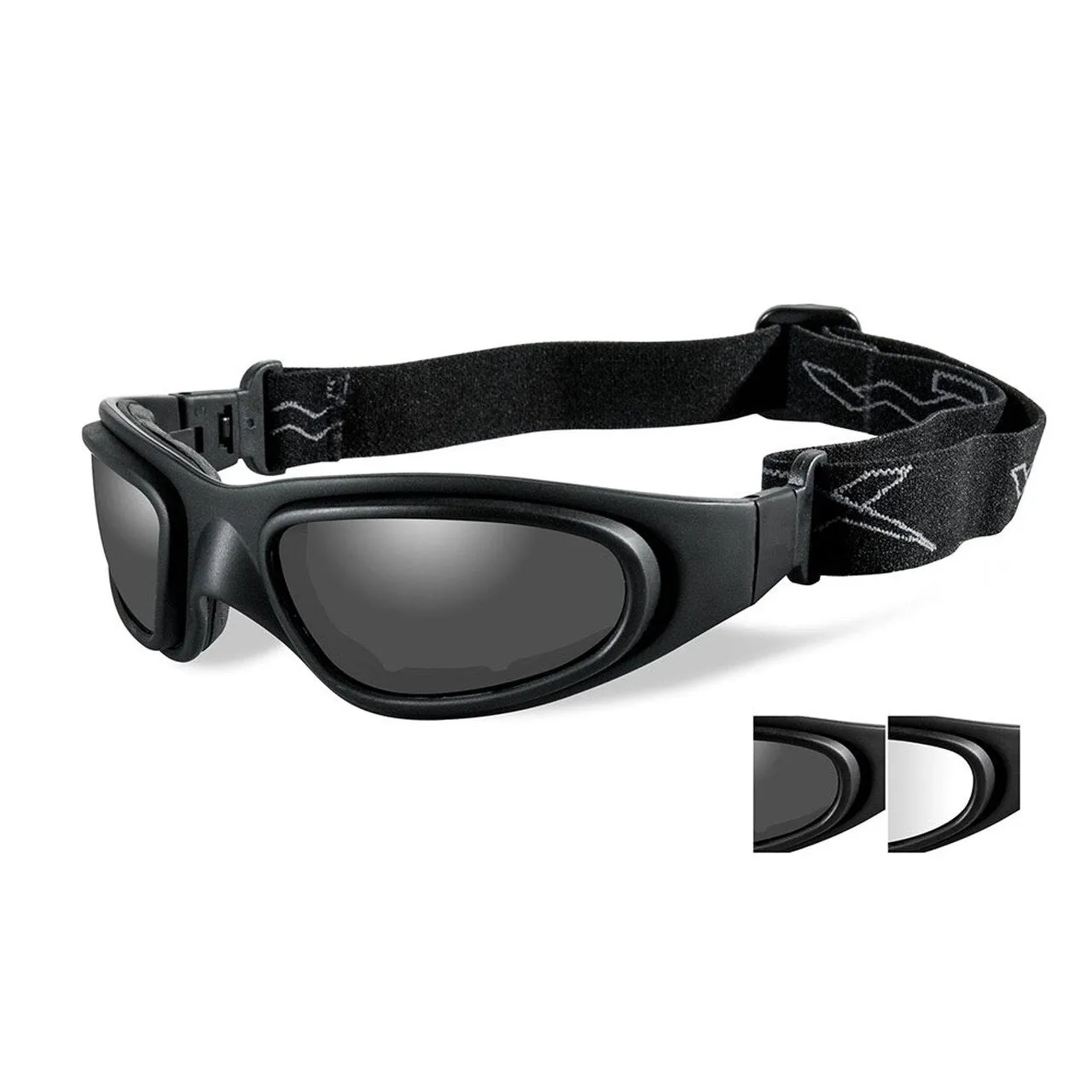 Wiley X SG1 Goggles Sunglasses Two Lens Black Frame