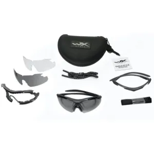 Wiley X Vapor 2.5 Three Lens System - Grey, Polarised Grey and Clear Lens with 2 Frames