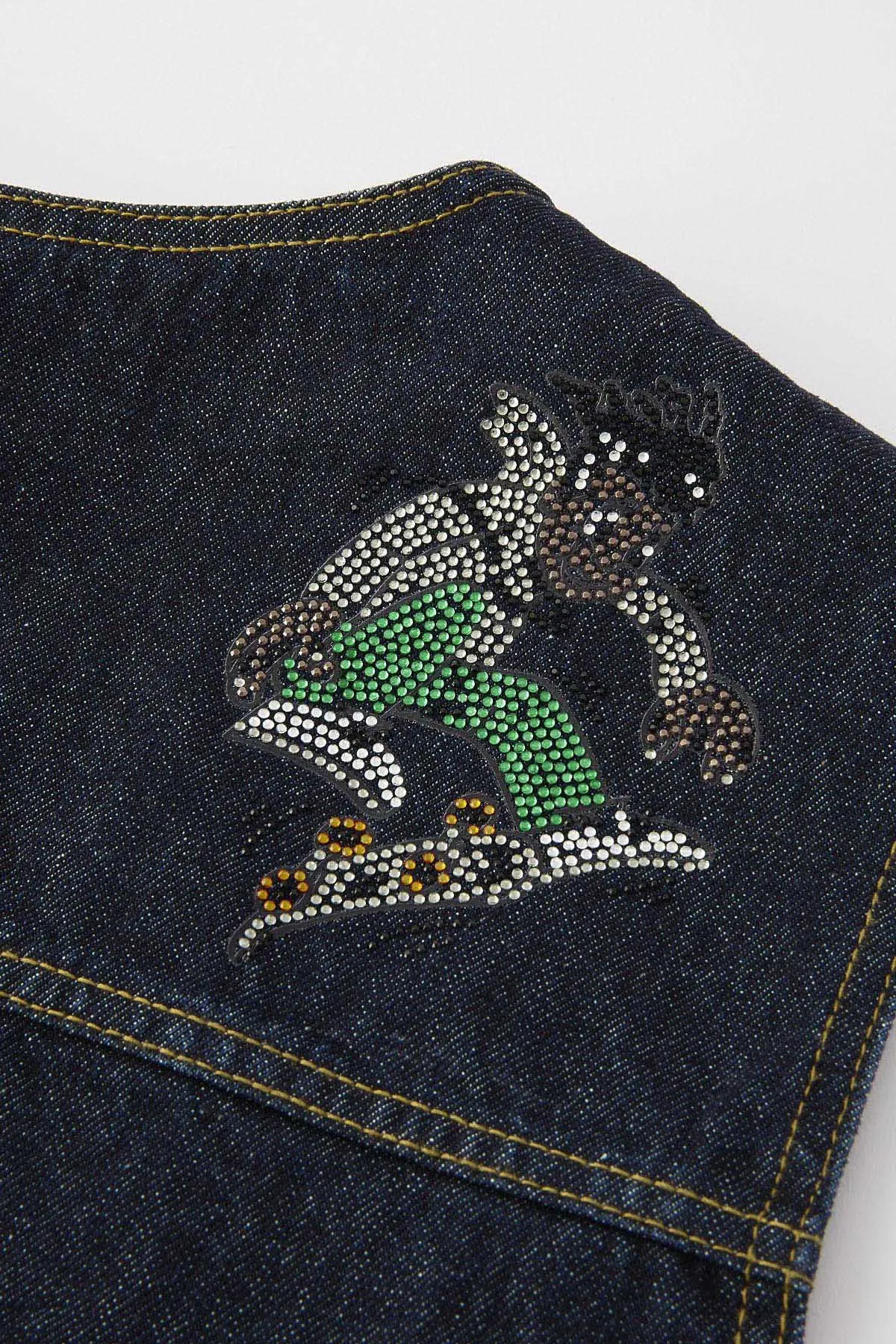 XLARGE x CSC DENIM VEST - INDIGO