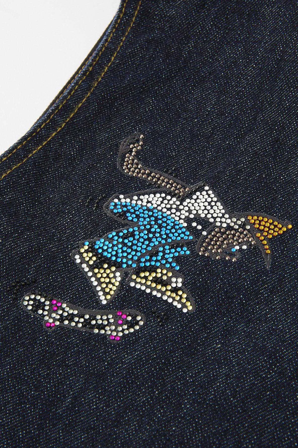 XLARGE x CSC DENIM VEST - INDIGO
